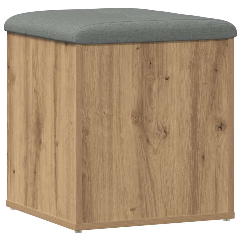 Storage Bench Artisan Oak 42x42x45 cm Engineered Wood