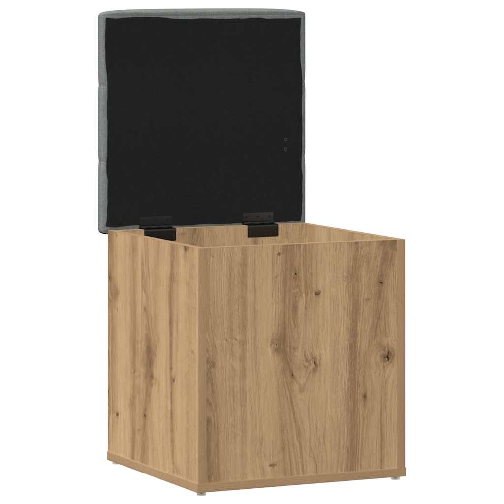 Storage Bench Artisan Oak 42x42x45 cm Engineered Wood