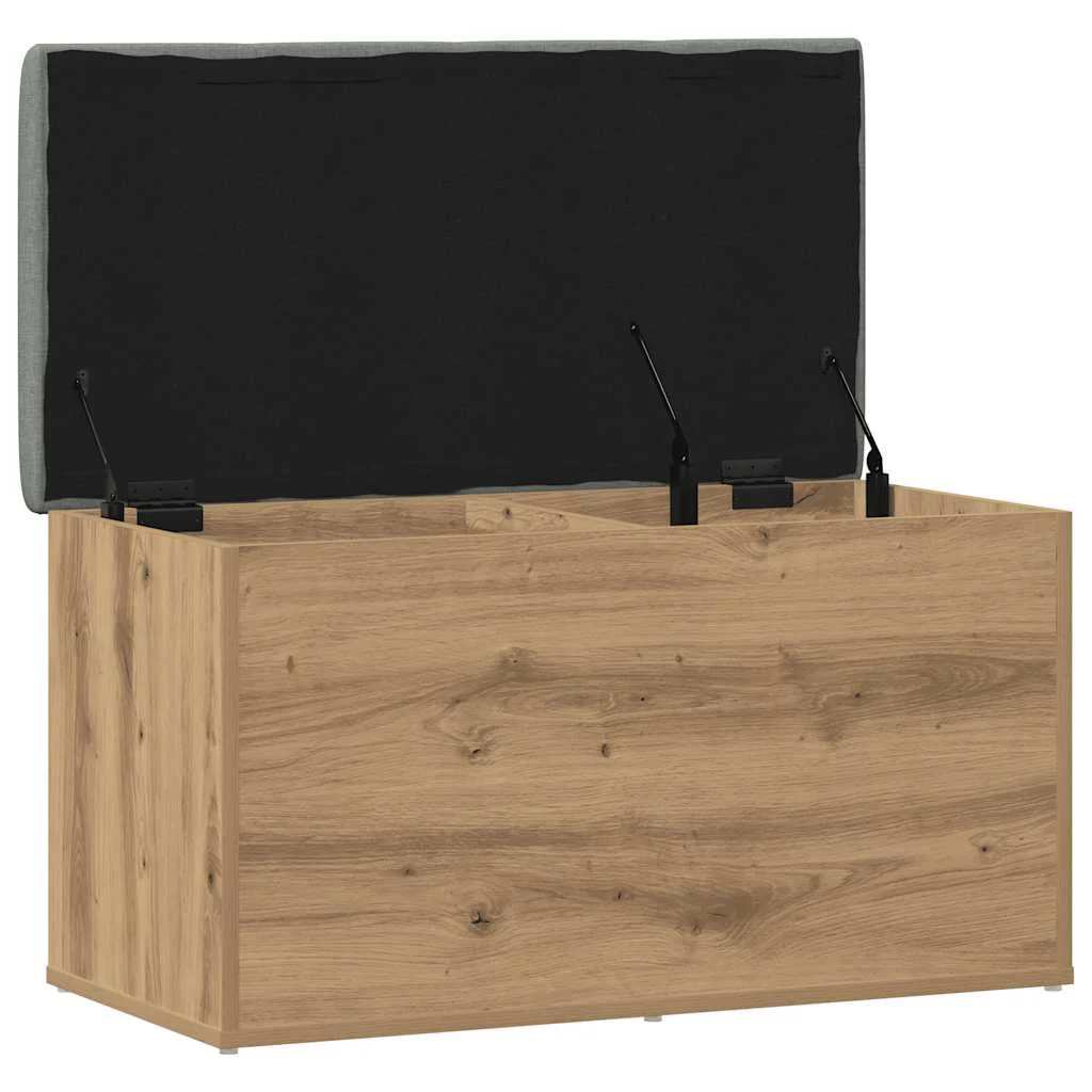 Storage Bench Artisan Oak 82x42x45 cm Engineered Wood