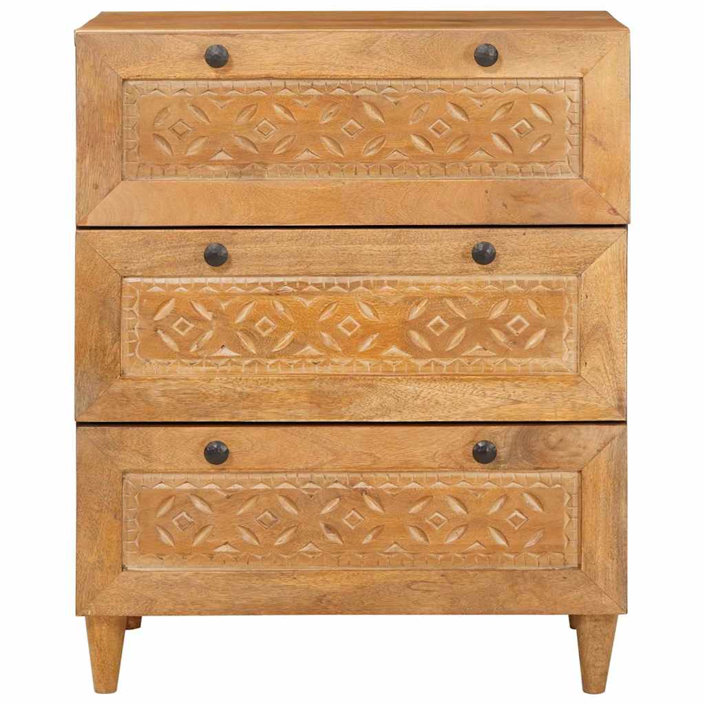 Sideboard Light brown 60 x 33 x 75 cm Solid mango wood