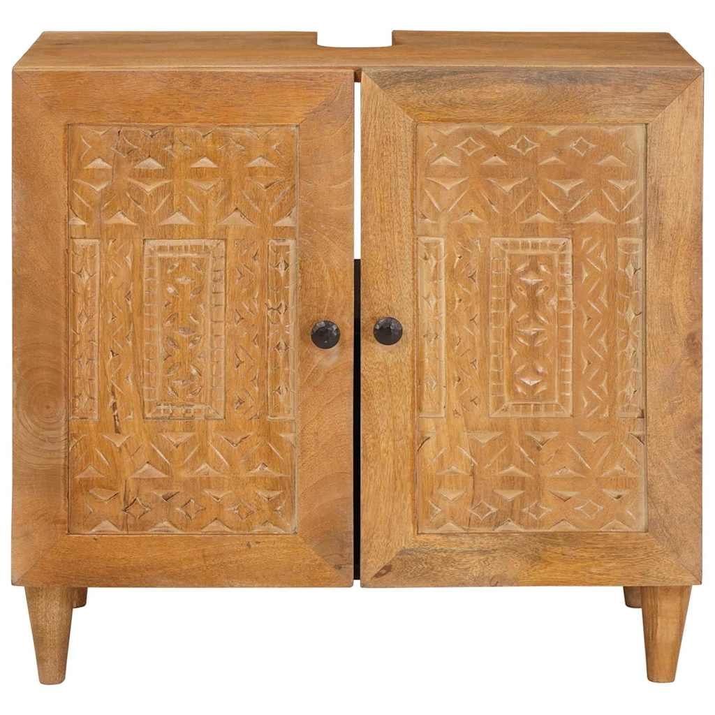 Bathroom Sink Cabinet Light Brown 62 x 33 x 58 cm