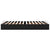 Ottoman Storage Bed Frame without Mattress Black Double Faux Leather