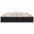 Ottoman Storage Bed Frame without Mattress Black Queen Faux Leather