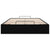 Ottoman Storage Bed Frame without Mattress Black King Single Faux Leather