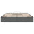 Ottoman Bed Frame without Mattress Dark Grey Double Fabric