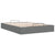 Ottoman Bed Frame without Mattress Dark Grey Double Fabric