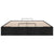 Ottoman Bed Frame without Mattress Black Double Fabric