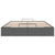 Ottoman Bed Frame without Mattress Dark Grey Queen Fabric