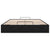 Ottoman Storage Bed Frame No Mattress Black Queen Velvet