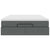 Ottoman Bed with Mattress Dark Grey Queen Fabric