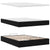 Ottoman Bed with Mattress Black Queen Velvet