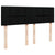 Ottoman Bed with Mattress Black Queen Fabric