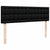 Ottoman Bed with Mattress Black Double Fabric