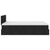 Ottoman Bed with Mattress Black King Single Fabric
