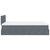 Ottoman Bed with Mattress Dark Grey King Single Velvet