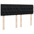 Ottoman Bed with Mattress Black Queen Velvet