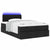Ottoman Bed with Mattress & LEDs Black King Single Fabric