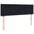 Ottoman Bed with Mattress & LEDs Black Queen Velvet