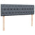 Ottoman Bed with Mattress & LEDs Dark Grey Double Velvet