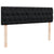 Ottoman Bed with Mattress & LEDs Black Double Velvet