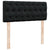 Ottoman Bed with Mattress & LEDs Black King Single Velvet
