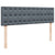Ottoman Bed with Mattress & LEDs Dark Grey Double Velvet