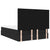 Ottoman Bed with Mattress Black Queen Fabric