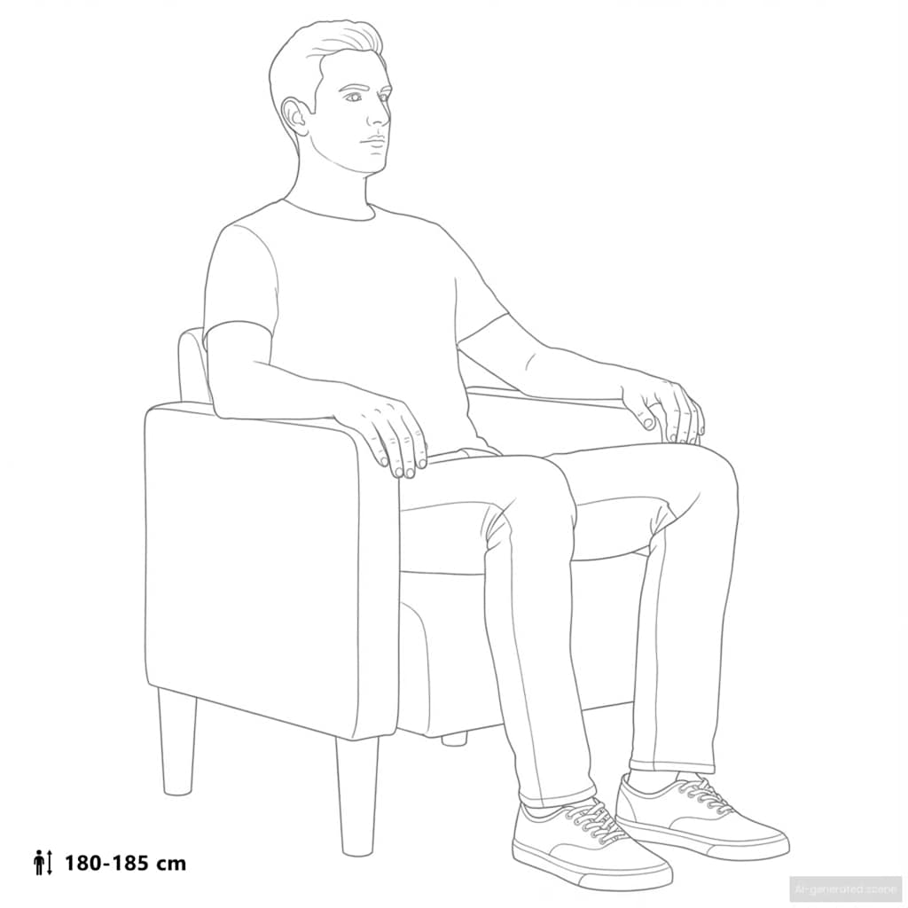 Sofa Chair with Armrests Dark Grey 54 cm Corduroy Fabric