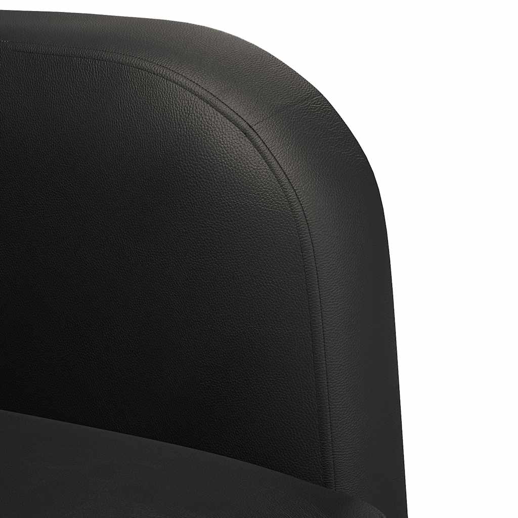 Sofa Chair with Armrests Black 54 cm Faux Leather