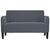 Loveseat Sofa Dark Grey 109 cm Velvet
