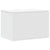Cat Litter Box Enclosure White 60x40x40 cm Engineered Wood