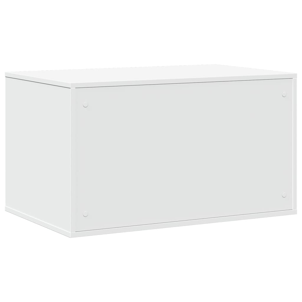 Cat Litter Box Enclosure White 80x50x45 cm Engineered Wood