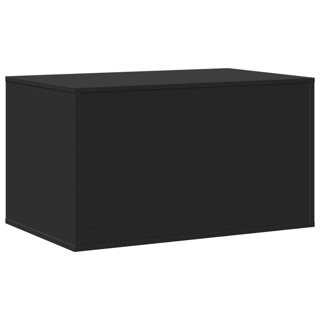 Cat Litter Box Enclosure Black 80x50x45 cm Engineered Wood