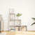 Room Divider Bookcase 3-Tier White 99x29x99 cm Engineered Wood