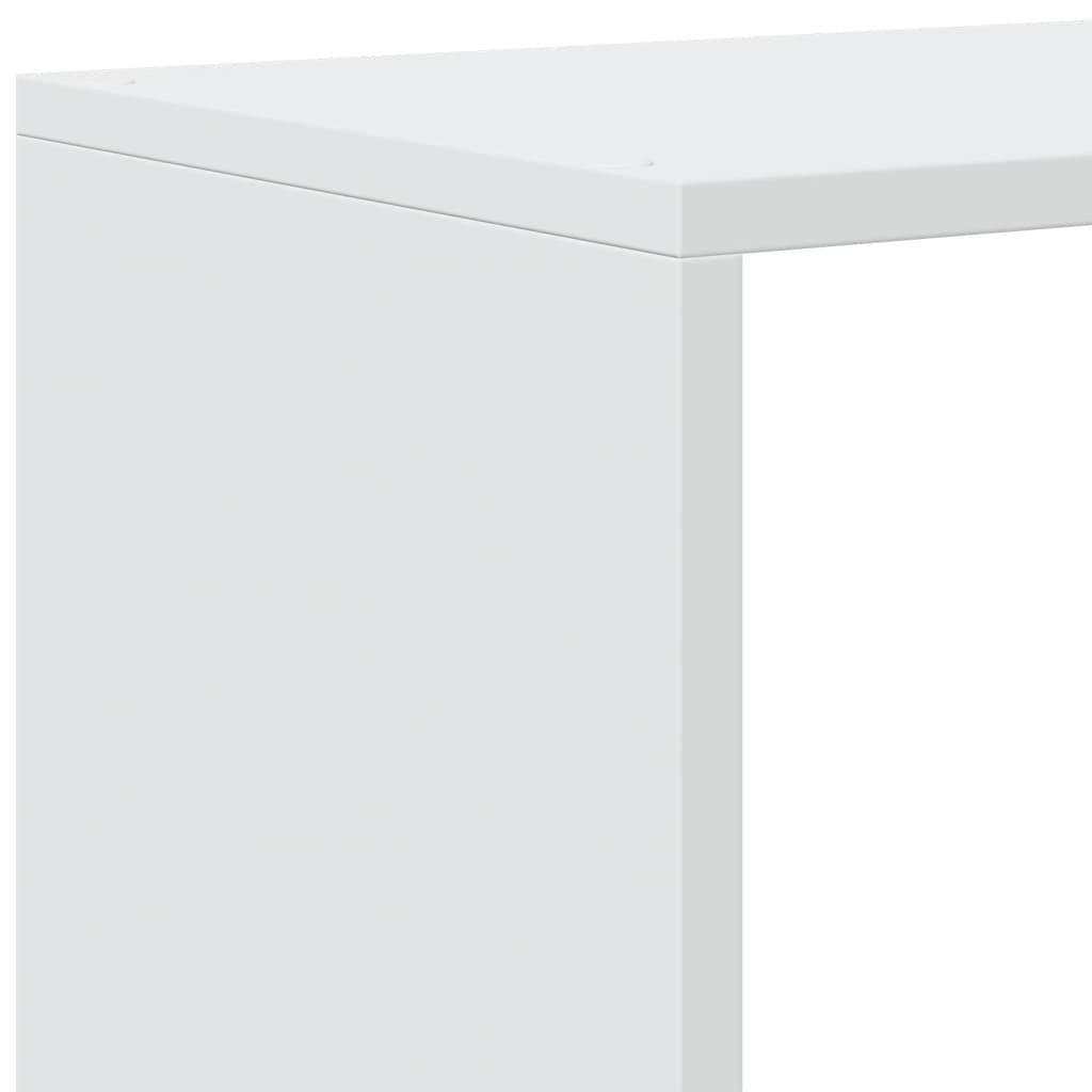 Room Divider Bookcase 3-Tier White 99x29x99 cm Engineered Wood