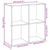 Room Divider Bookcase White 69.5x29x69.5 cm Engineered Wood