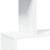 Room Divider Bookcase 4-Tier White 70x24x129 cm Engineered Wood