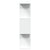 Room Divider Bookcase 3-Tier White 70x24x97 cm Engineered Wood