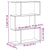 Room Divider Bookcase 3-Tier White 70x24x97 cm Engineered Wood