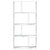 Bookcase White 60x20x120 cm Engineered Wood