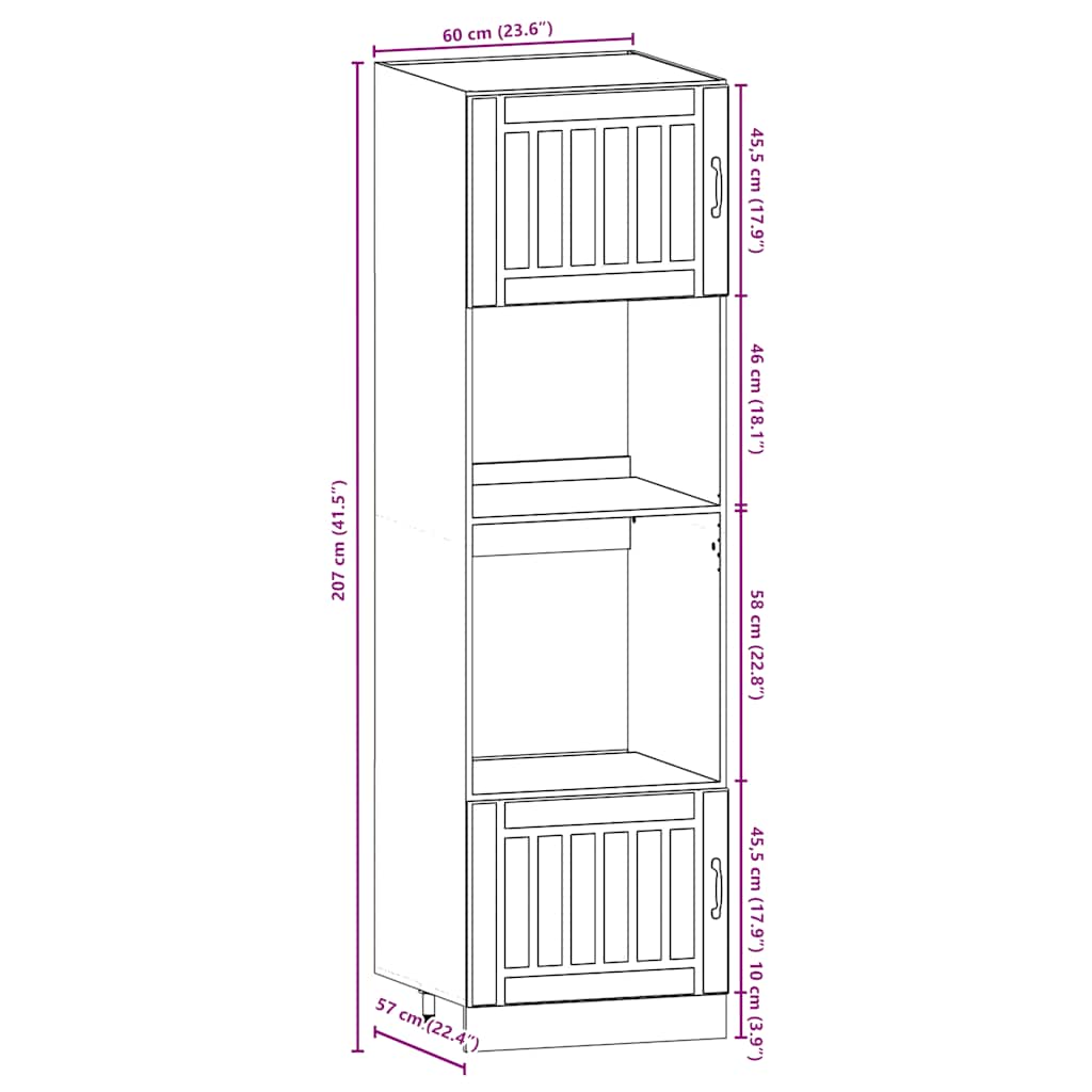 7 Piece Kitchen Cabinet Set "Lucca" High Gloss White Engineered Wood