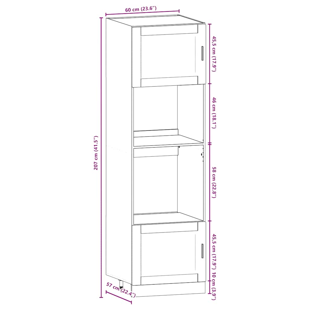 7 Piece Kitchen Cabinet Set "Porto" White Engineered Wood