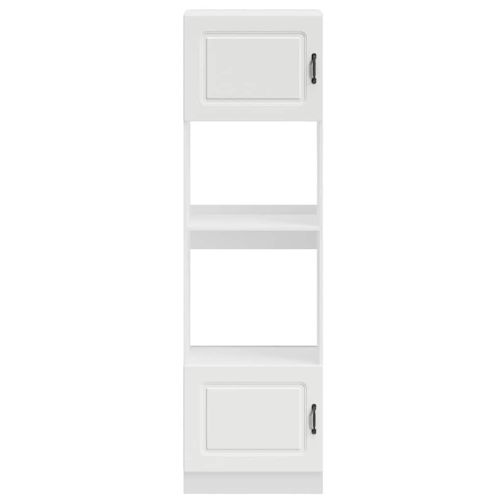 Oven Cabinets 2 pcs Kalmar White Engineered Wood