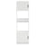 Oven Cabinets 2 pcs Lucca White Engineered Wood