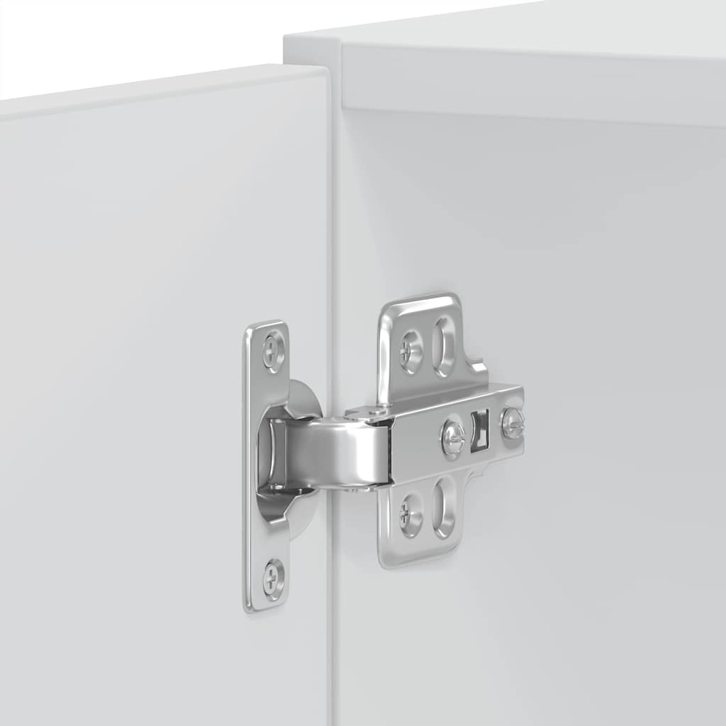 Oven Cabinets 2 pcs Kalmar White Engineered Wood