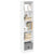 Bookcase White 40x24x176 cm Engineered Wood
