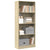 Bookcase Sonoma Oak 60x24x143 cm Engineered Wood