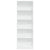 Bookcase White 60x24x176 cm Engineered Wood