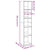 Bookcase White 40x30x189 cm Engineered Wood