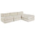 Cushion 4 pcs Cream 70 x 70 x 54 cm Polyester